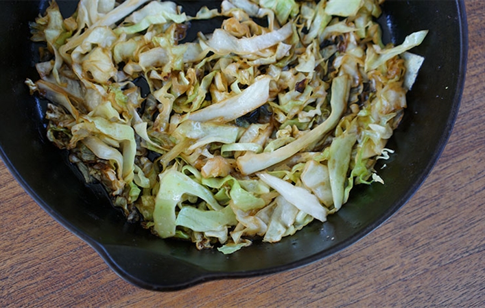Asian Braised cabbage