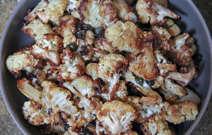 Roasted Cauliflower & Capers