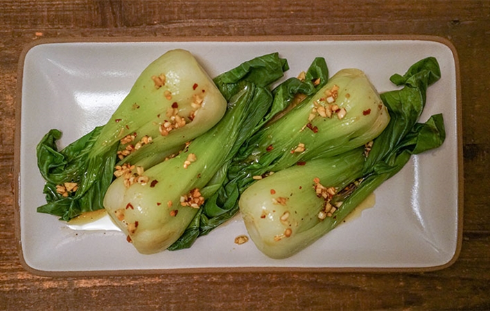 Spicy Ginger Bok Choy